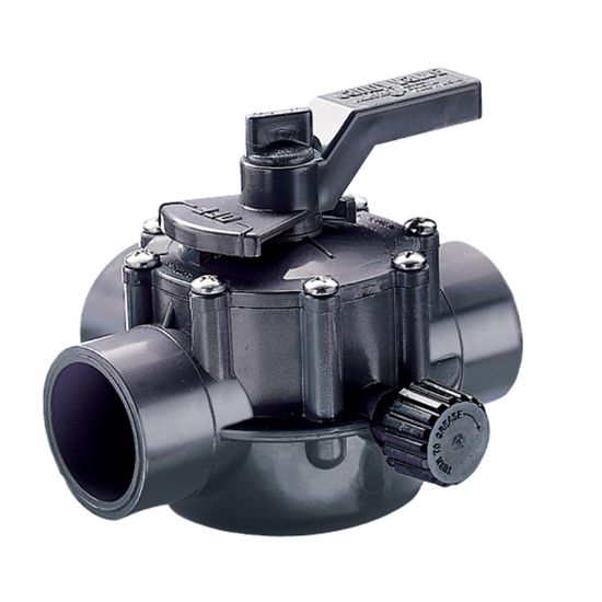 Zodiac Pool Care Inc. 2IN To 2.5IN 3 Port Jandy Valve Positive Seal Gray Valve Swimming Pool Valves - 2875