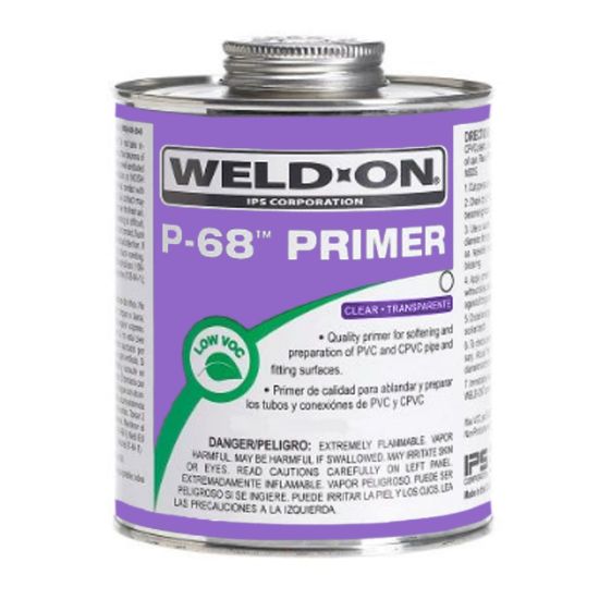Ips Corporation .25 Pt P68 Clear Primer PVC Cpvc Case Of 24 Ips #10215 Low Voc