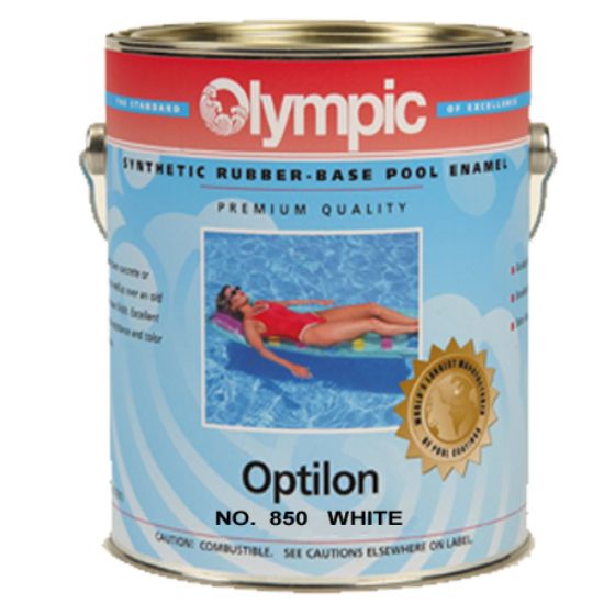 Kelley Technical Coatings Inc. 1 Gallon Optilon Synthetic Rubber Base White Olympic Kelley Paint - 850 GALLON