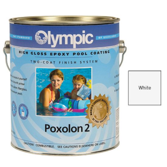 Kelley Technical Coatings Inc. 1 Gallon Poxolon 2 Epoxy White Paint Olympic Kelley For Plaster Concrete Metal - 2222 GALLON