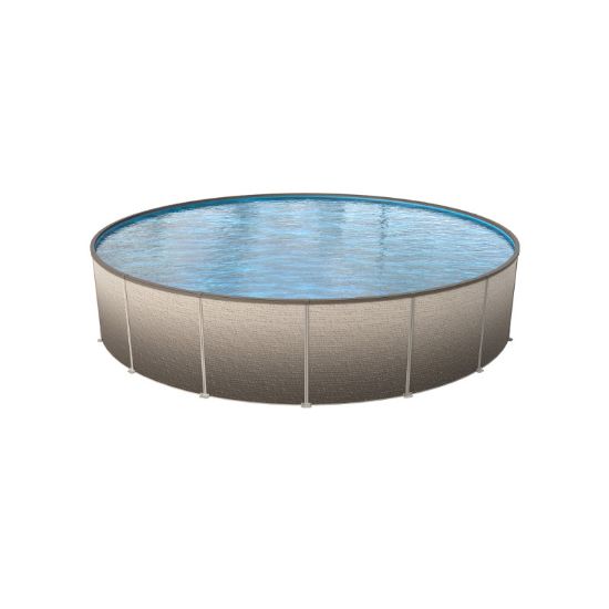 Wilbar International Inc 18' Rd 52-Inch H Sensation Ig Pool W/ Return Fitting / Ig Coping Adapter Kit / SP1084 Style - PSST52-1852RIG