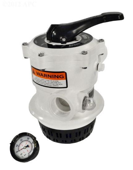 Pentair 1 1/2 Inch Fpt Tagelus Ta Mp Back Wash Valve Top Mnt V Threads Sand 6 Pos Black W/ Winter Position 261124