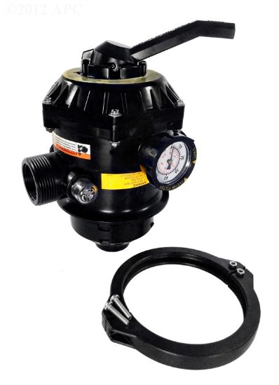 Pentair Filter 1 1/2 Inch Fpt Tagelus Ta D Mp Bw Valve Ta 30D 40D 50D 60D Top Mnt Clamp Style 6 Pos Black - 262506