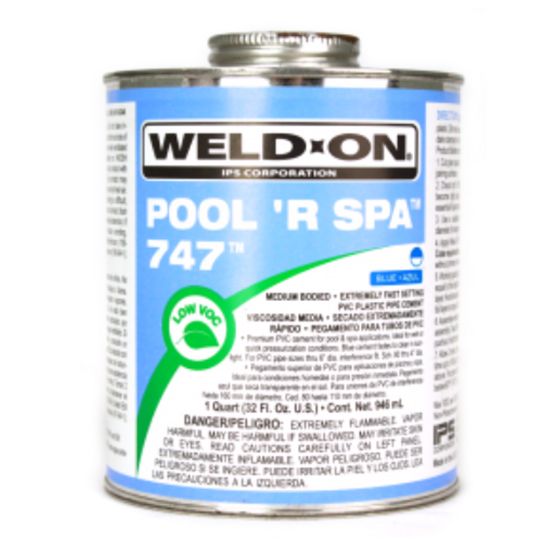 Ips Corporation 1 Qt 747 Pool R Spa Blue Dries Clear PVC Cemenet Medium Body - 10852