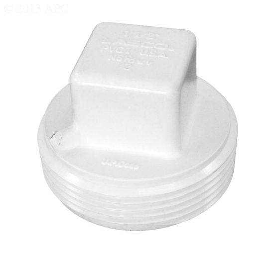 Lasco Fittings Inc 1.5-Inch Cleanout Plug Raised Nut Dwv PVC - D106-015