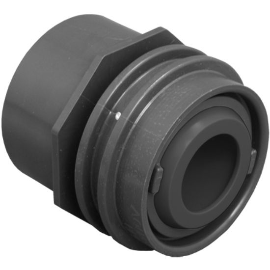 AquaStar 1 1/2-Inch Flush Mount RETURN/WATER Barrier With 1-Inch Orifice Dark Gray - JE3105