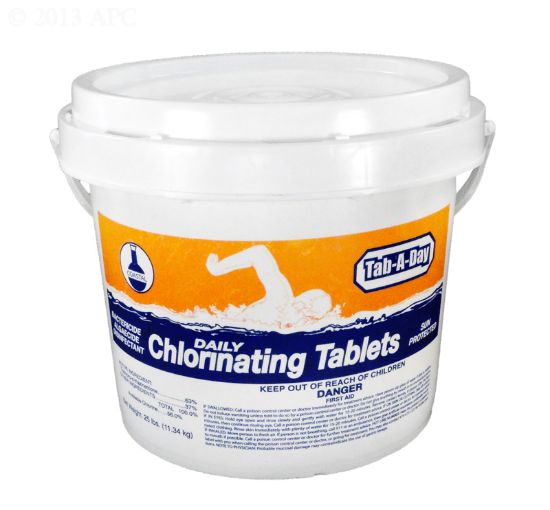 Qualco Inc 25 Lb Coastal Trichlor Tabaday (hm - Ox) 62% Trichlor Avail Chlorine