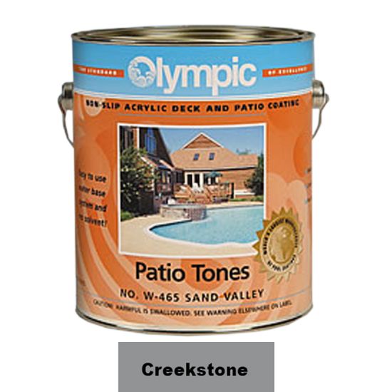 Kelley Technical Coatings Inc. 1 Gallon Patio Tone Creekstone Deck Coating Olympic Kelley - 466W GALLON