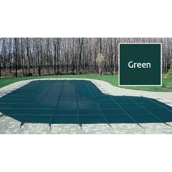 Gli Pool Products 20'9X39'9GR 4X8CTR Sap Green Mesh Ig Securapool Safety Cover Gli - 20-2039GR-CES48-SAP-GRN