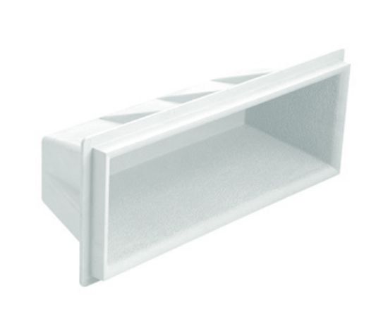 Sr Smith Llc 17 1/2-Inch L Recess Step Wht Plastic 7-Inch H W/ Textured Surface For Safety Sr Smith - 62-209-4001