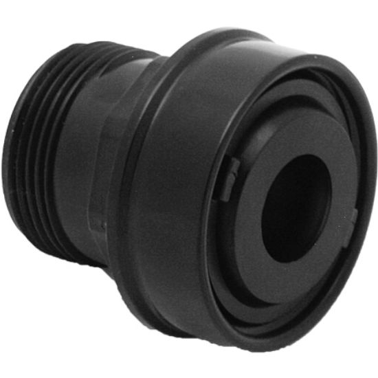 AquaStar 1/2-Inch Extender With 1 1/4-Inch Threaded End (fits Swimquip # 8429 - 14)/3/4-Inch Orifice Black - BSASD102B