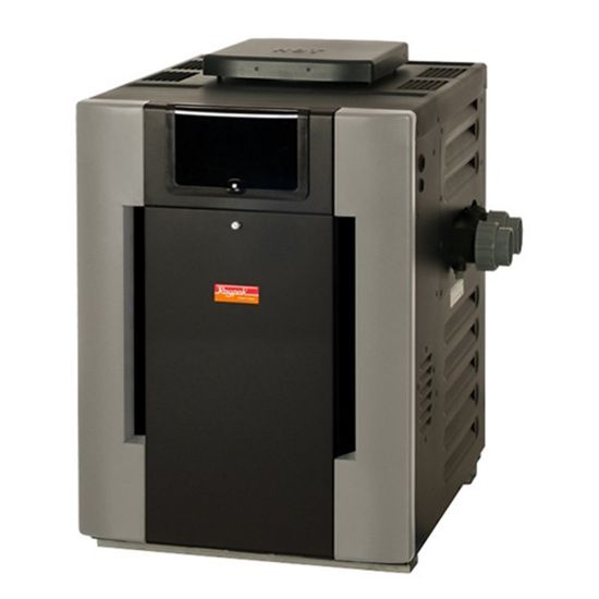 Raypak 199K Btu Asme Nat Low Nox Heater Ig Comm In / Out Glass Lined Cast Iron Headers W/ Digital - 10227