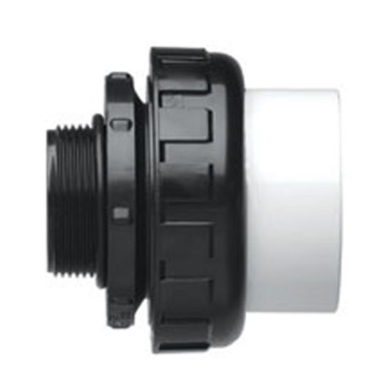 Praher Plastics Canada Ltd. 1 1/2-Inch Mip X 2-Inch Skt High Temperature Adapter Union - 216-906