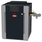 Raypak B-R206A-EN-X #50 Digital ASME Natural Gas Heater, 199.5K BTU, Cupro-Nickel Exchanger2” Bronze Headers, ProTek Shield Module | 017399