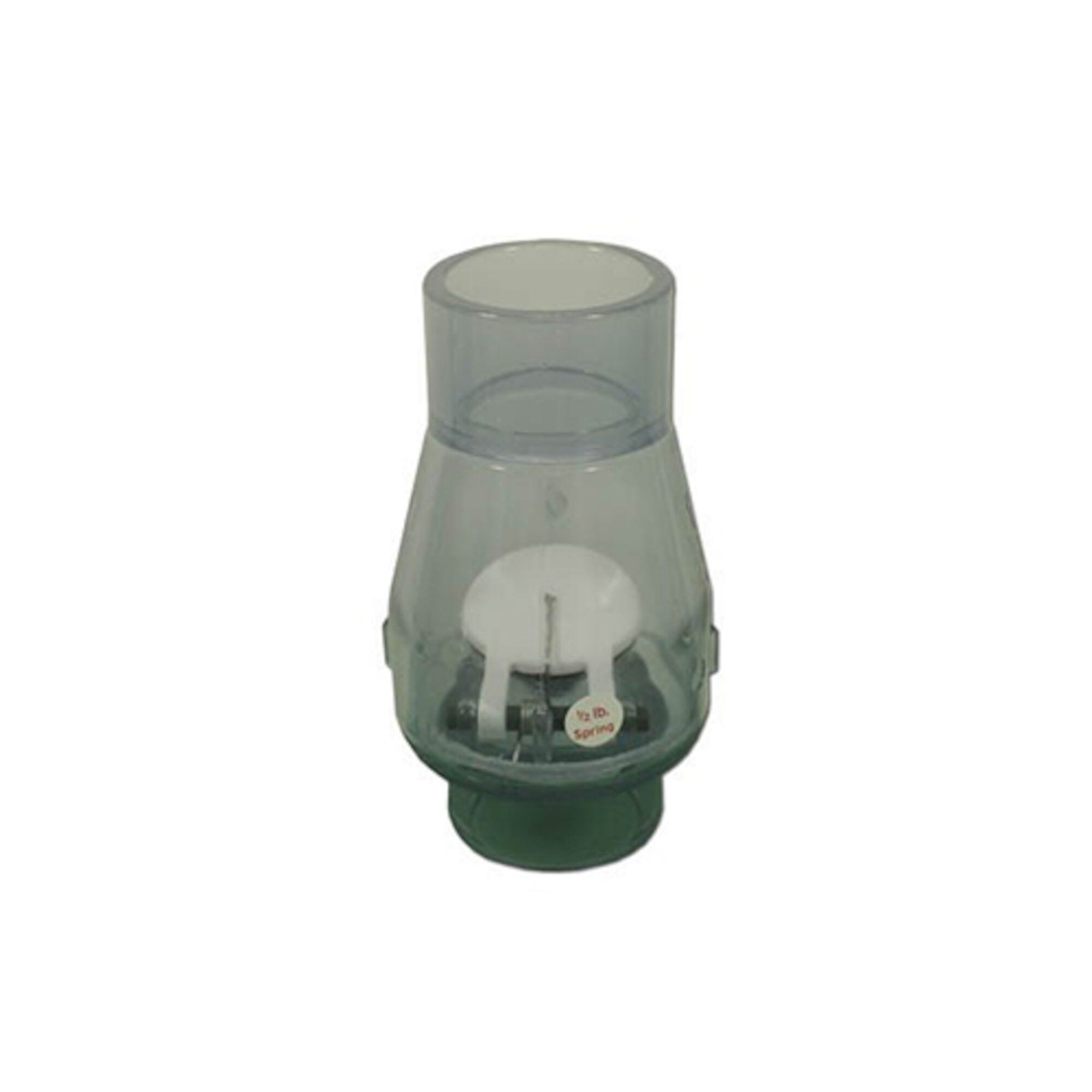 Magic Plastics Check Valve 0821-15C | 1/2lb Spring, 1-1/2″S x 1-1/2″S, Clear