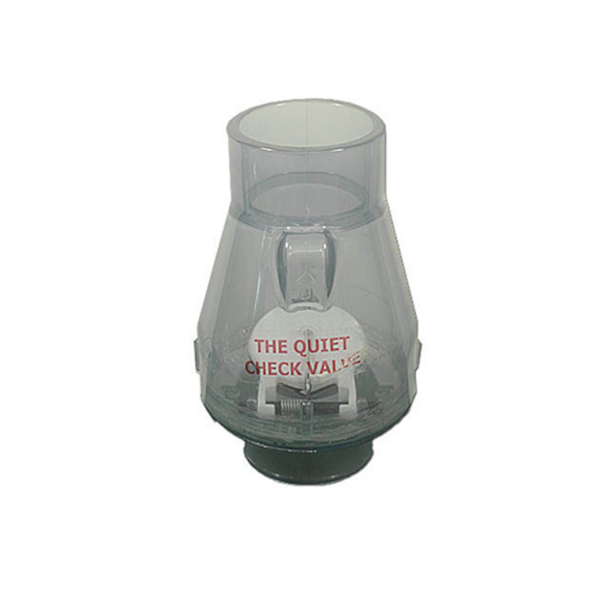 Magic Plastics Check Valve 0821-20C | 1/2lb Spring, 2″S x 2″S, Clear