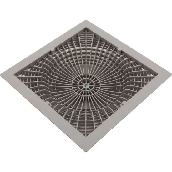 Aquastar Pool Products Inc. 12SQ Moflow Suction Cover W/ Frame Light Gray With Screws Vgb - 12MF103
