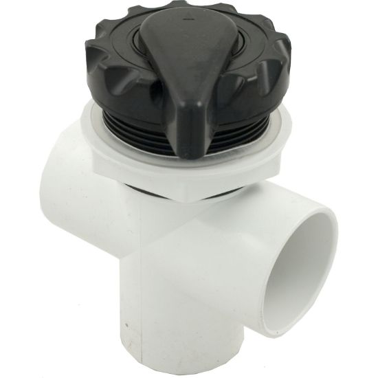 Waterway 2IN Top Access Diverter Valve ( Black) - 600-3051