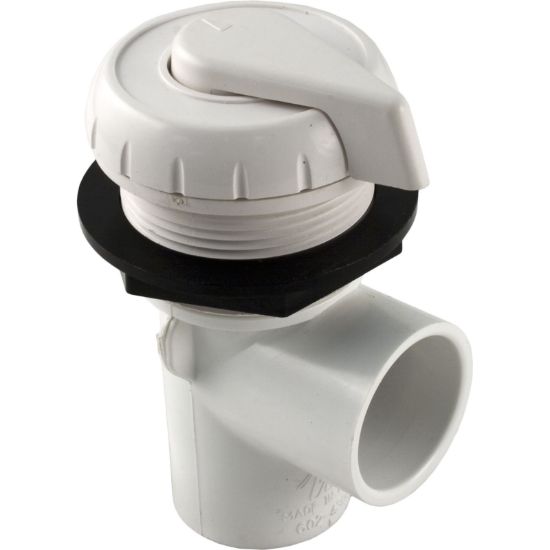Waterway 1IN Diverter Valve Vert 1 Port Notched - 600-4200