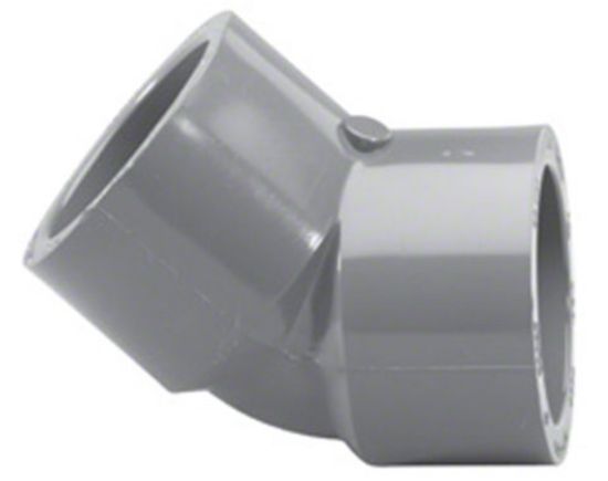 LASCO 1.25IN Skt 45 Elbow Schedule 80 Gray - 817-012