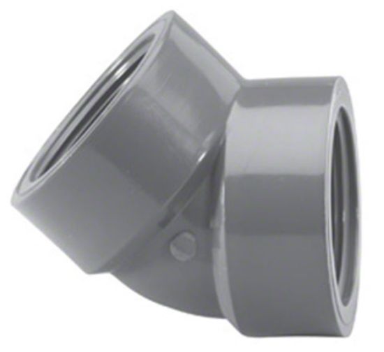 LASCO 1.25IN Fpt 45 Elbow Schedule 80 Gray - 819-012