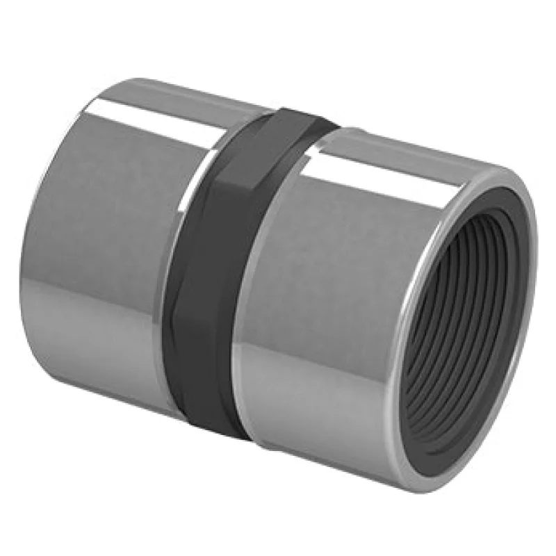 1-1/2" Sch 80 PVC Coupling, FPT X FPT Special Reinforced (830-015SR)