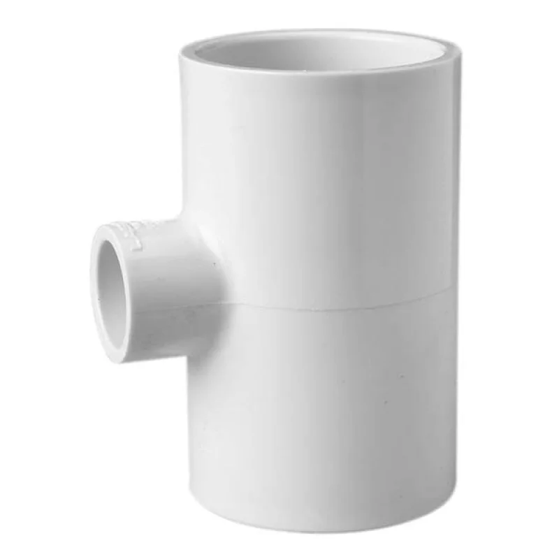 1-1/4" x 1-1/4" x 3/4" Schedule 40 PVC Reducing Tee - Socket x Socket x Socket (401-167)