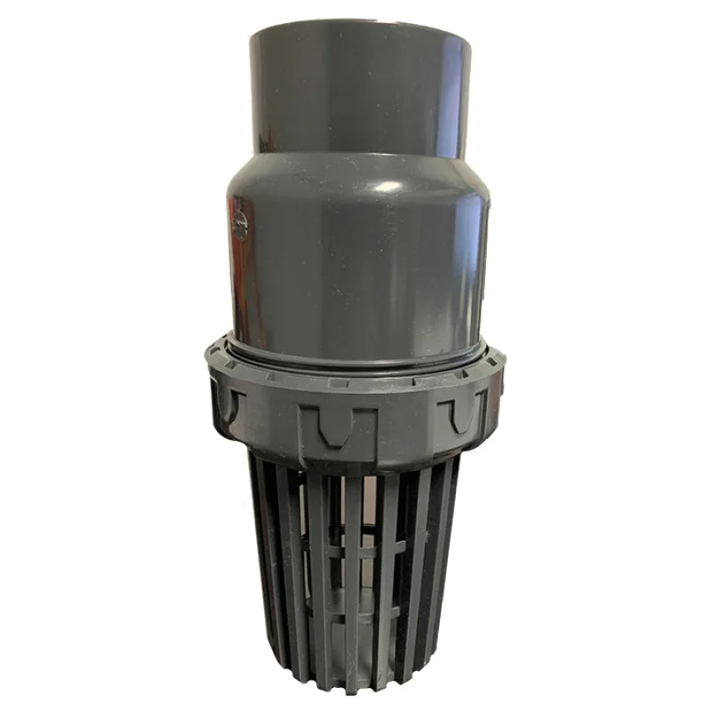 1/2" Flui-PRO PVC Single Union Foot Valve-EPDM Washer, Socket ends