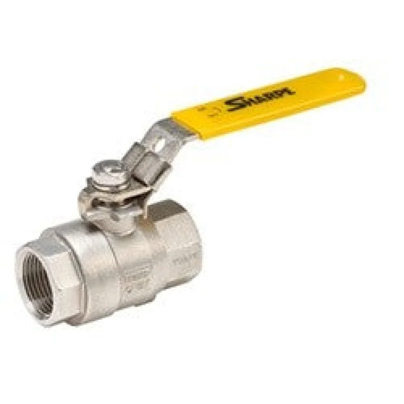 1/2" Sharpe 316 Stainless Steel Ball Valve - Threaded