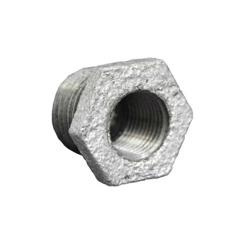 1/4" x 1/8" Galvanized Malleable Bushing - MNPT x FNPT (GMB1418 / 36115)