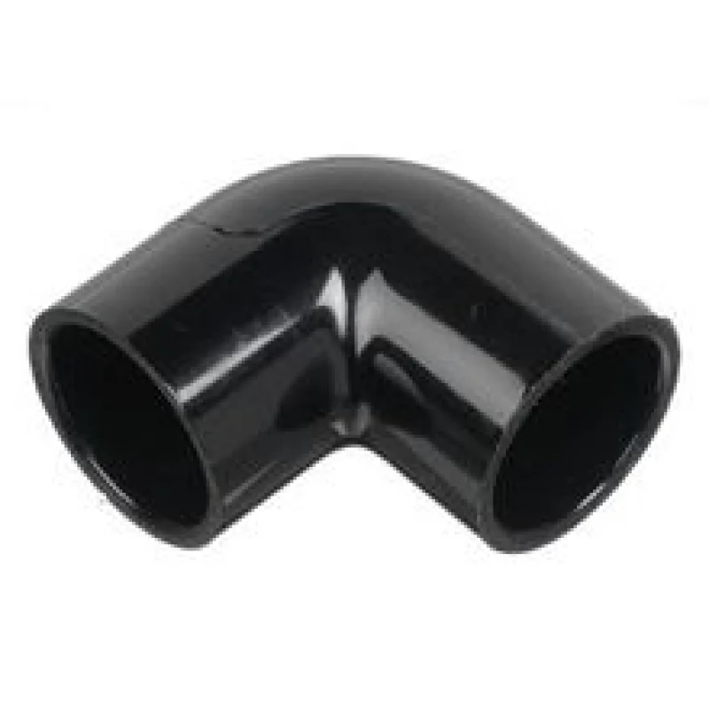1" Black Sch 40 PVC 90 Elbow - Socket (406-010B)