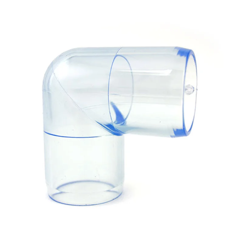1" Clear PVC 90 Elbow Fitting (DC-90-010)