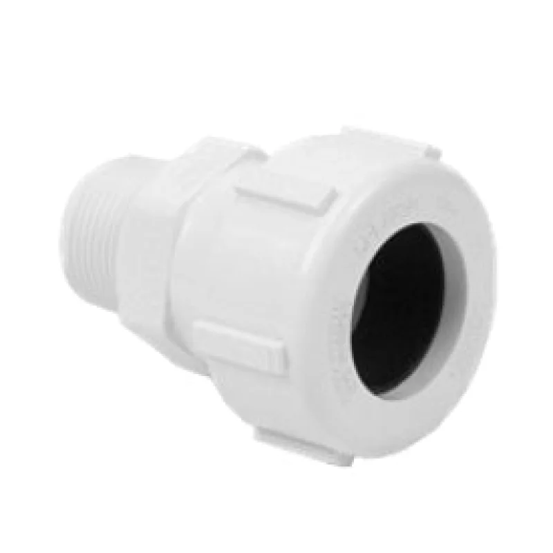 1" Spears PVC Male Compression Adapter EPDM - COMP x MIPT (S130E-10)