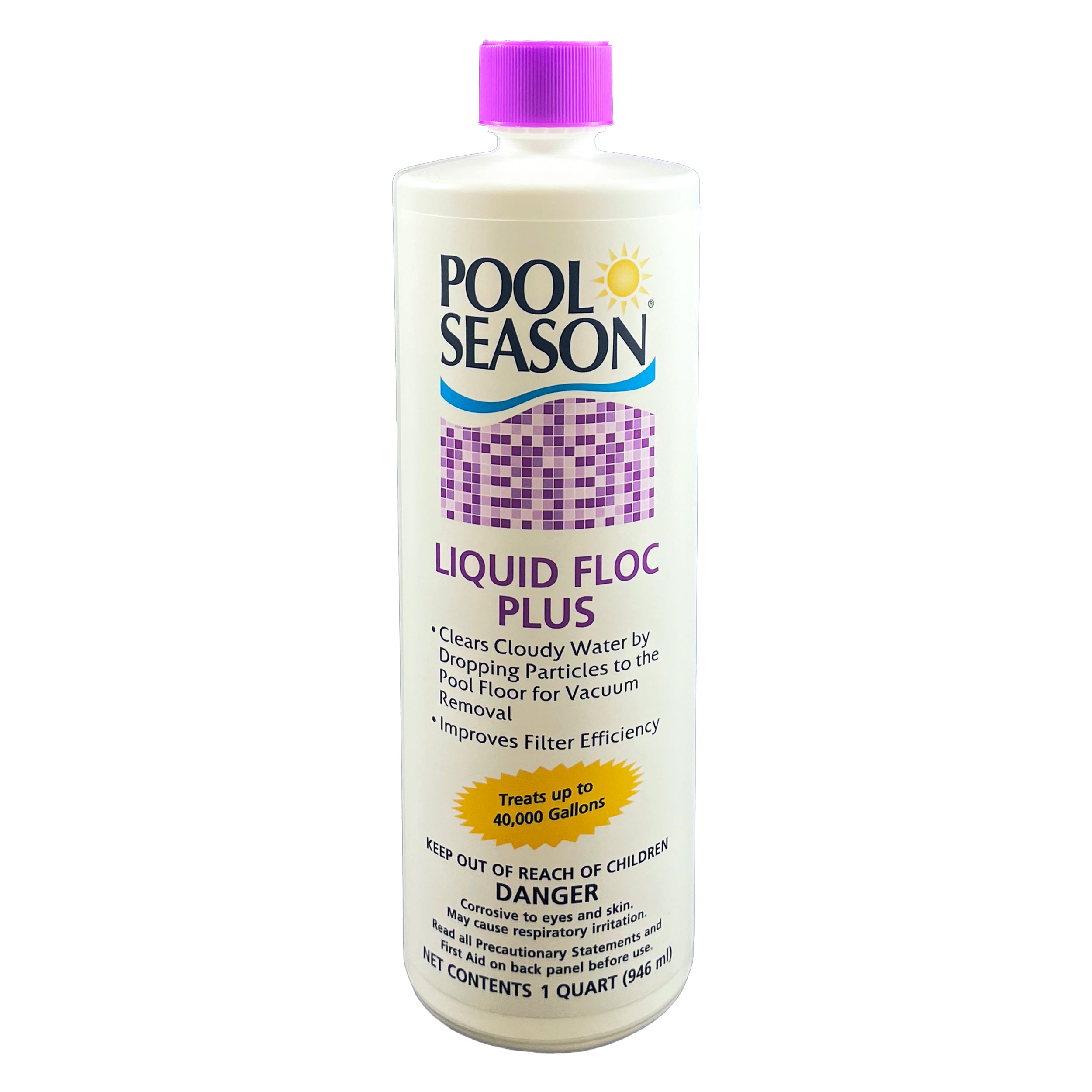 Pool Season 47246130 1 qt Bottle Liquid Floc Plus