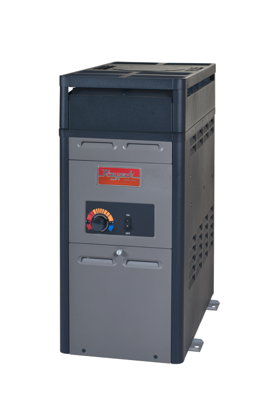 Raypak 105,000 BTU Pool and Spa Heater w/ Riser - Natural Gas