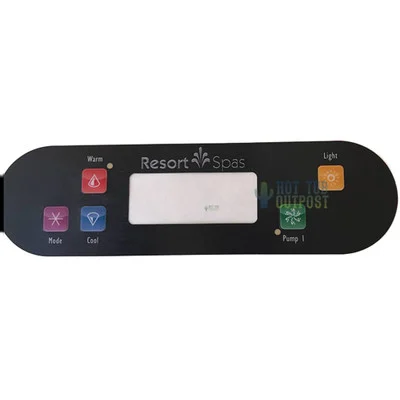 11-0160-08 Resort Spa Control Panel Overlay