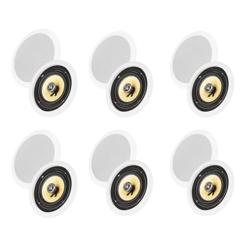 12) VM AUDIO Elux 5.25" 150 Watt In Ceiling/Wall Surround Home Speakers (Twelve)