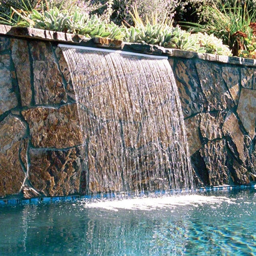 Jandy 6" Extended Lip Sheer Rain Waterfall 1201CSR - Clear Nozzle