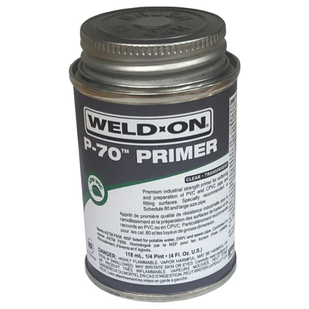 P70 1/4 Pint PVC Primer Clear