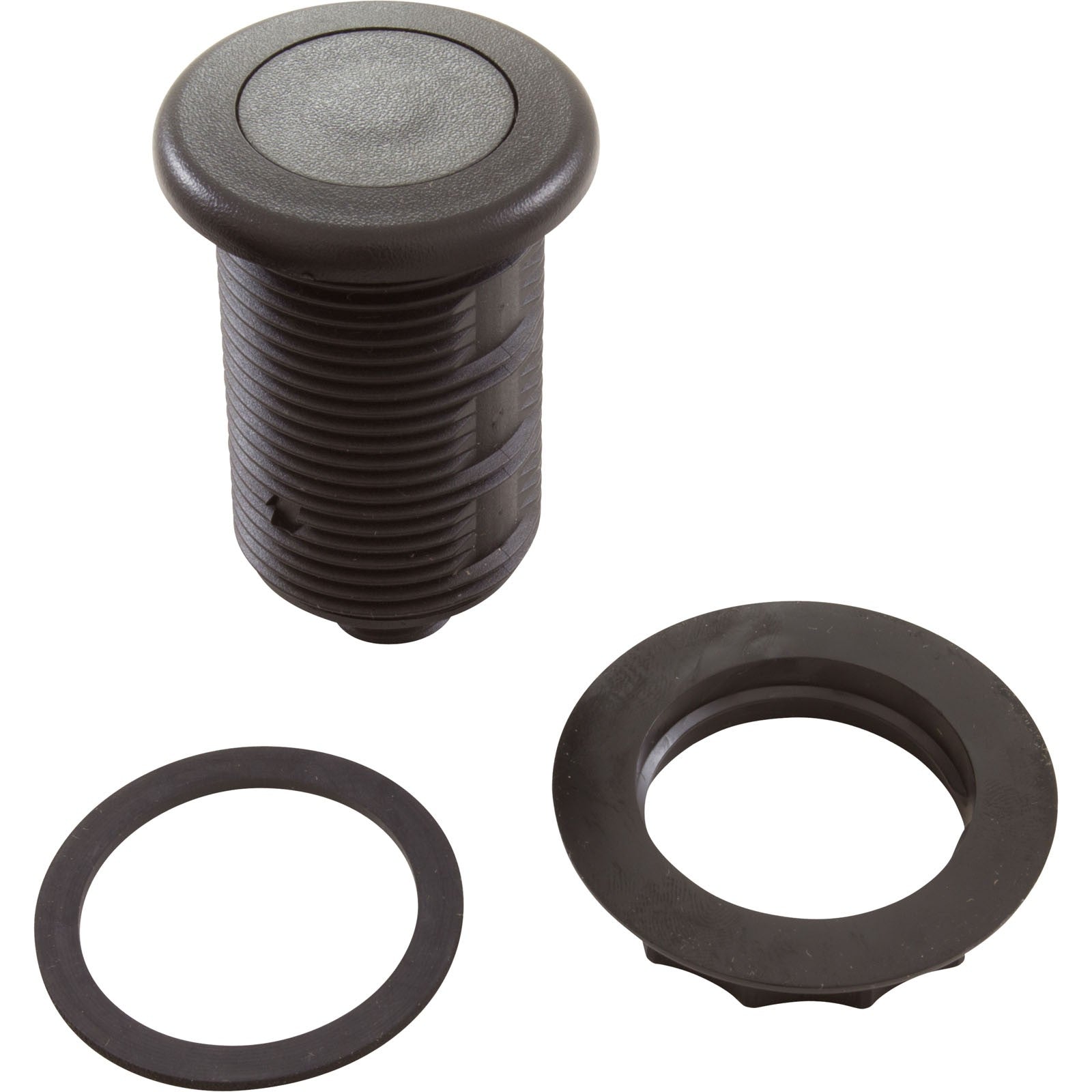 Air Button, TDI 3428, Low Prof, 1-1/4"hs, 1-5/8"fd, Black : MPT-06060-3428