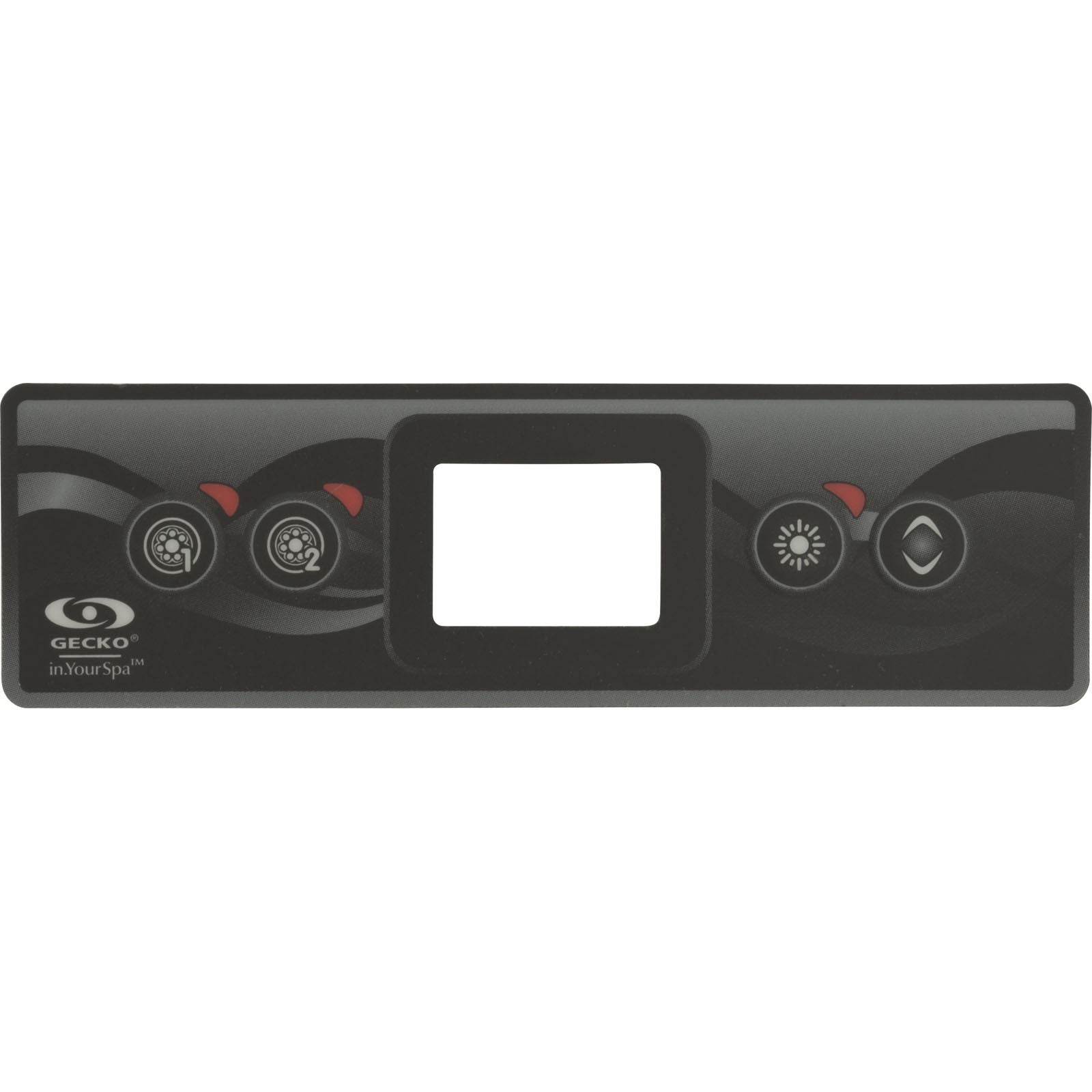 Overlay, Gecko In.k300, 4 Btn, P1, P2, Light, Temp : 9916-101500