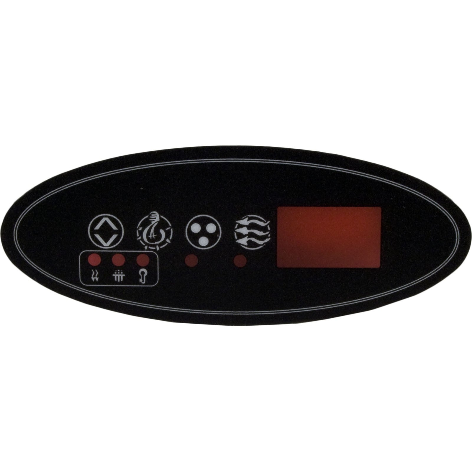 Overlay, HydroQuip Eco 2, Pump 1, Light, Aux, Small Oval : 80-0202