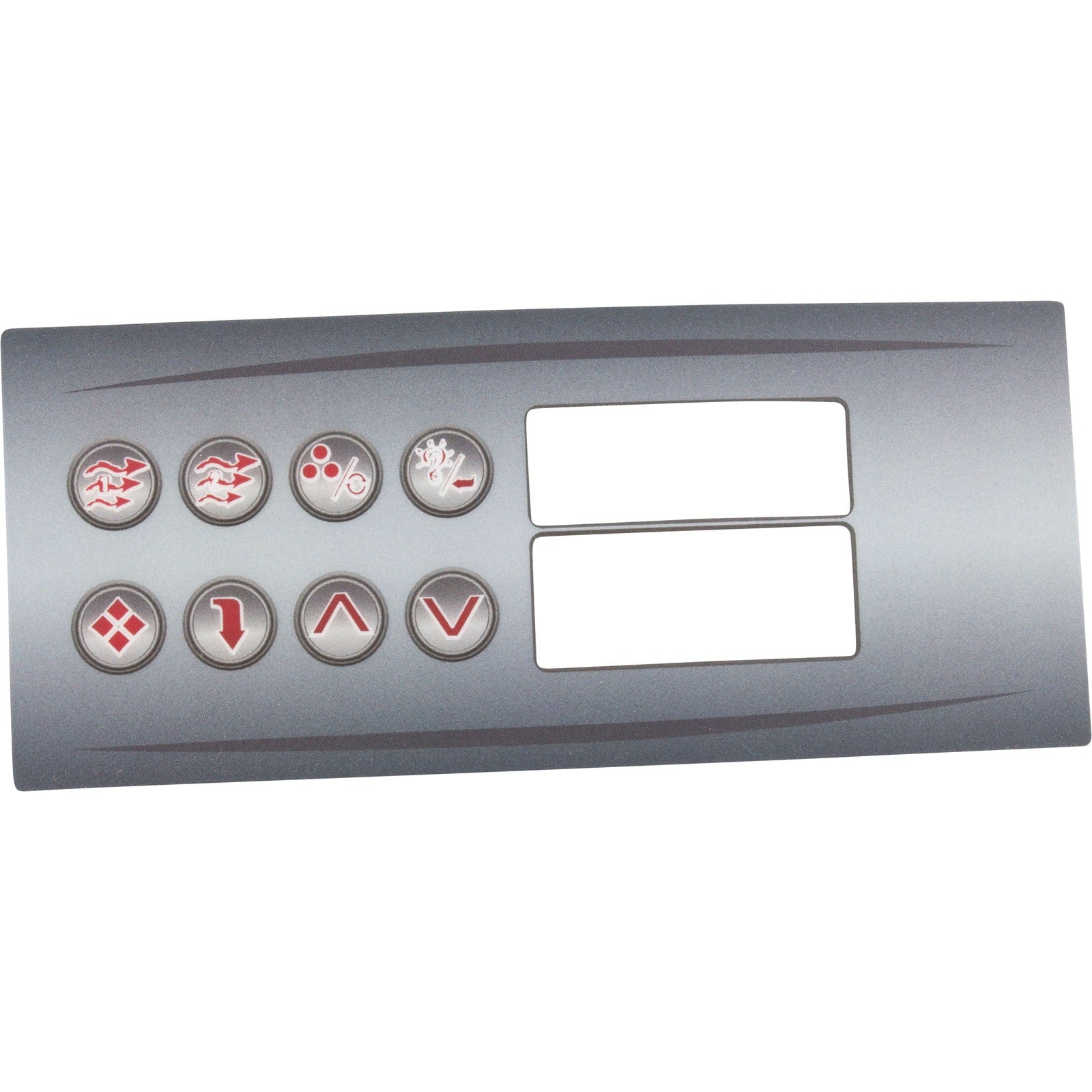 Overlay, HydroQuip HT2, 8 Button, Large Rec : 80-0211