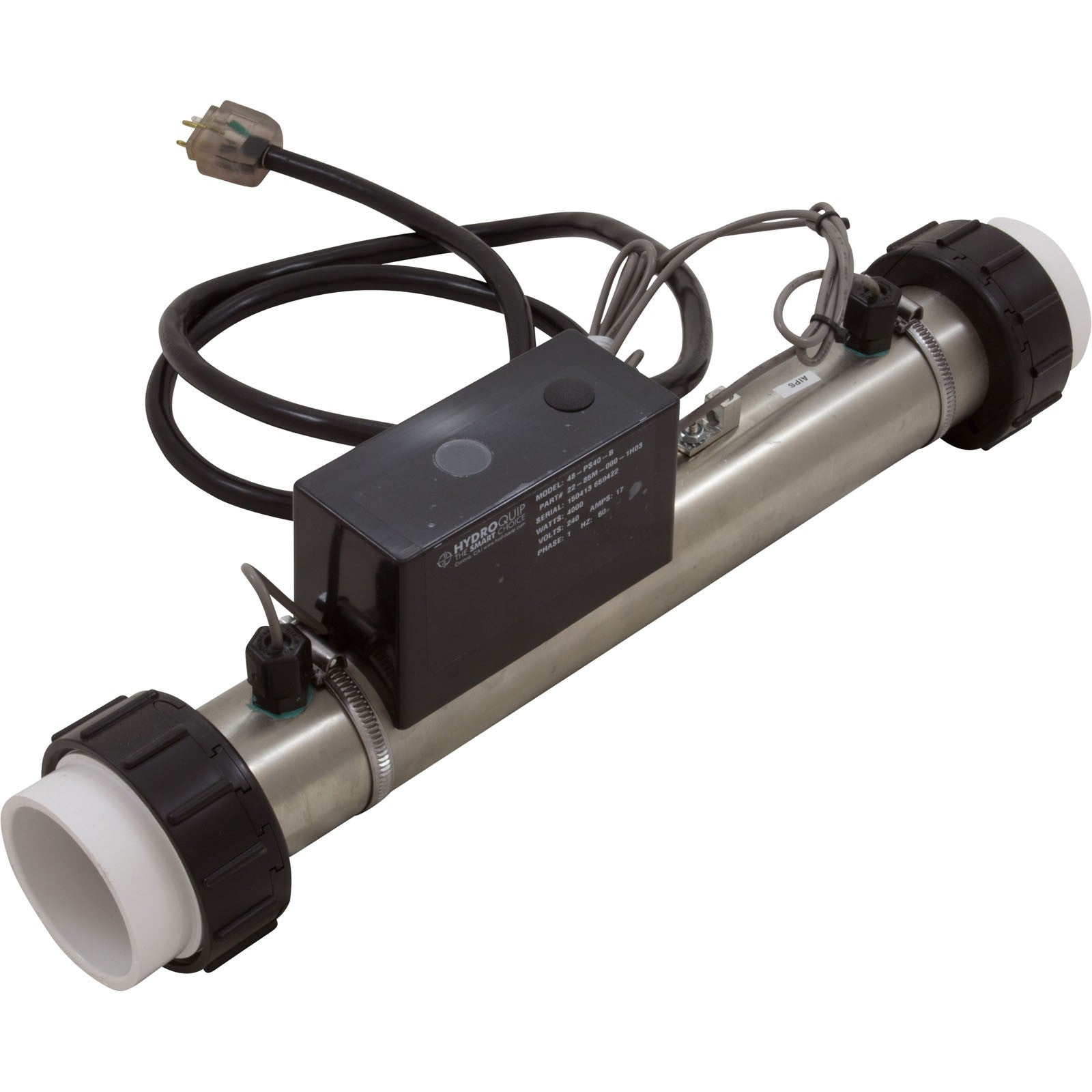 Heater, FloThru, PS-B Series M7™, 15"x 2", 230v, 4kW, 60"Cor : 48-PS40-B