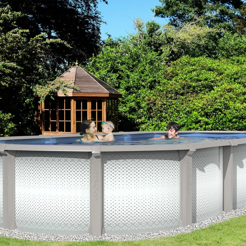 15' x 30' x 54" Oval Saltwater Friendly Resin Frame Above Ground Jumbo Pool