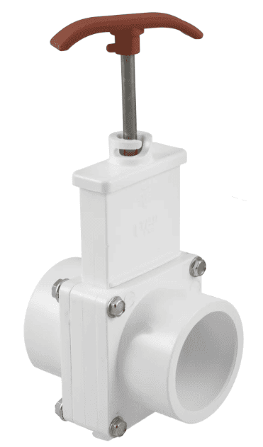 Praher Plastics 1 1/2" Knife Gate Valve SKT x SKT