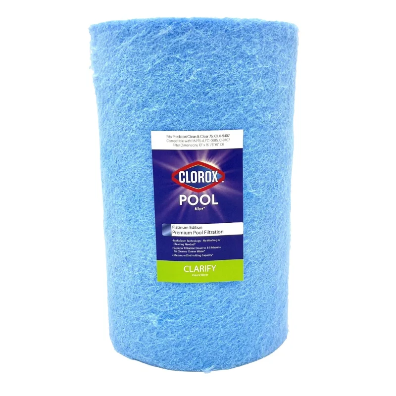 16-1/8 X 10 Clorox Platinum Edition Premium Pool Filter | Replacement for Predator 75, Pentair Clean & Clear 75, Unicel C-9407, Pleatco PAP75-4, Filbur FC-0685