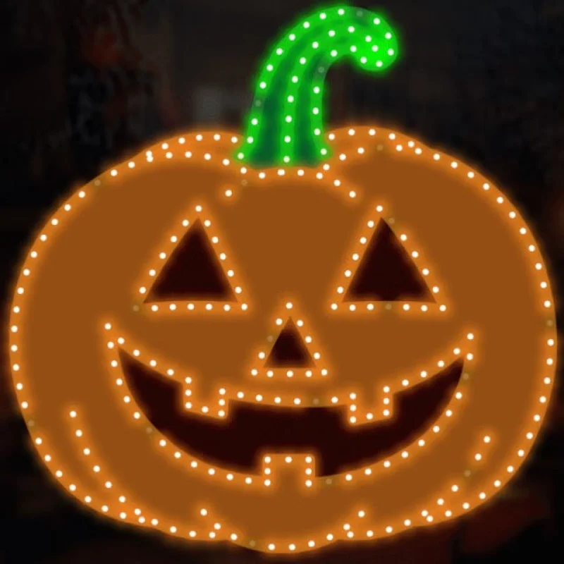 16" Hi-Vibrant LED Jack-O-Lantern Decoration