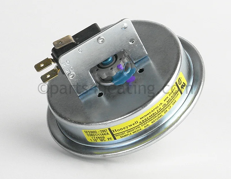 Reznor174809Primary Gas Flow Pressure Switch, White Label, 1.1 in. w.c.