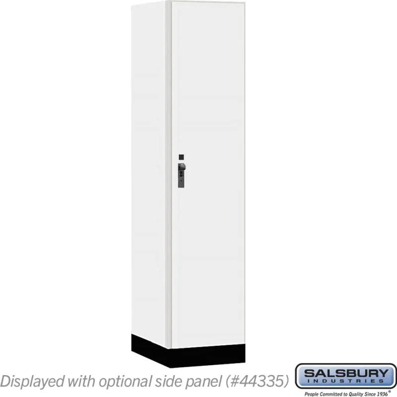 18" Wide Premier Wood Locker - Single Tier - 1 Wide - 6 Feet High - 21" Deep by Salsbury Arctic White